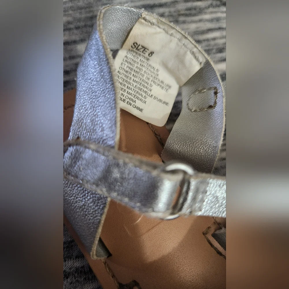 Crazy 8 Toddler Silver Sandals